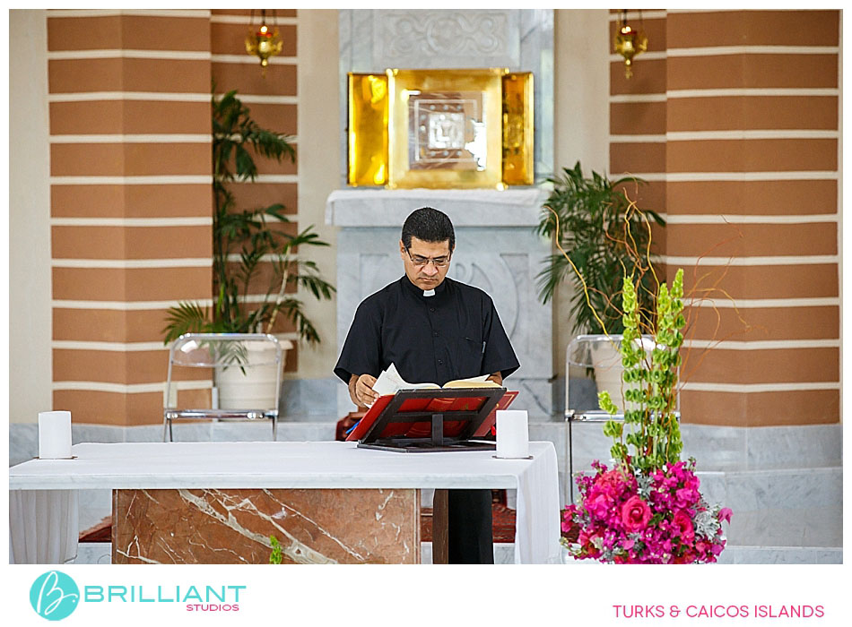 Katie And Pk'S Wedding - Formal, Family And Fun. 30 Catholic wedding at the church on providenciales