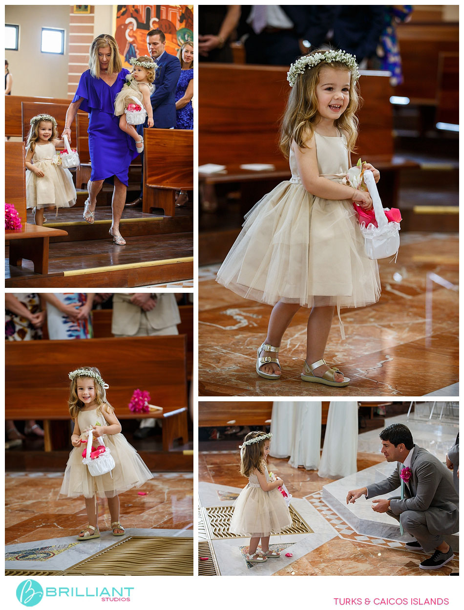 Katie And Pk'S Wedding - Formal, Family And Fun. 34 Catholic wedding at the church on providenciales