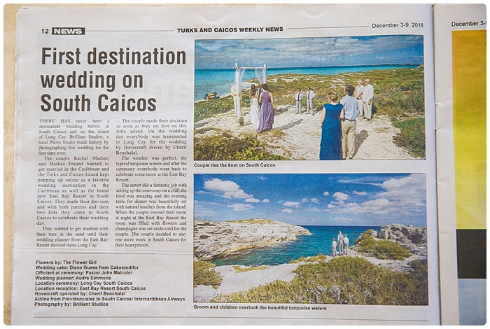 Weekly News: First Destination Wedding On South Caicos 72 Destination wedding south caicos 0009