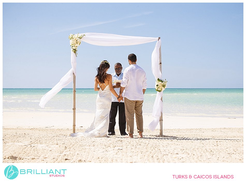Private wedding parrot cay beach 