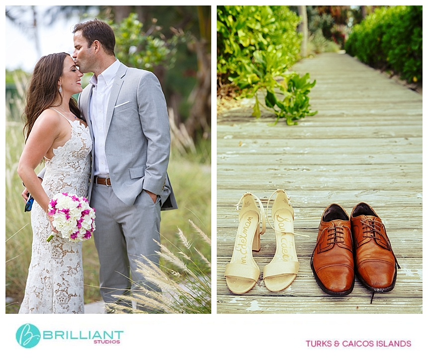 Bride and Groom's wedding shoes 