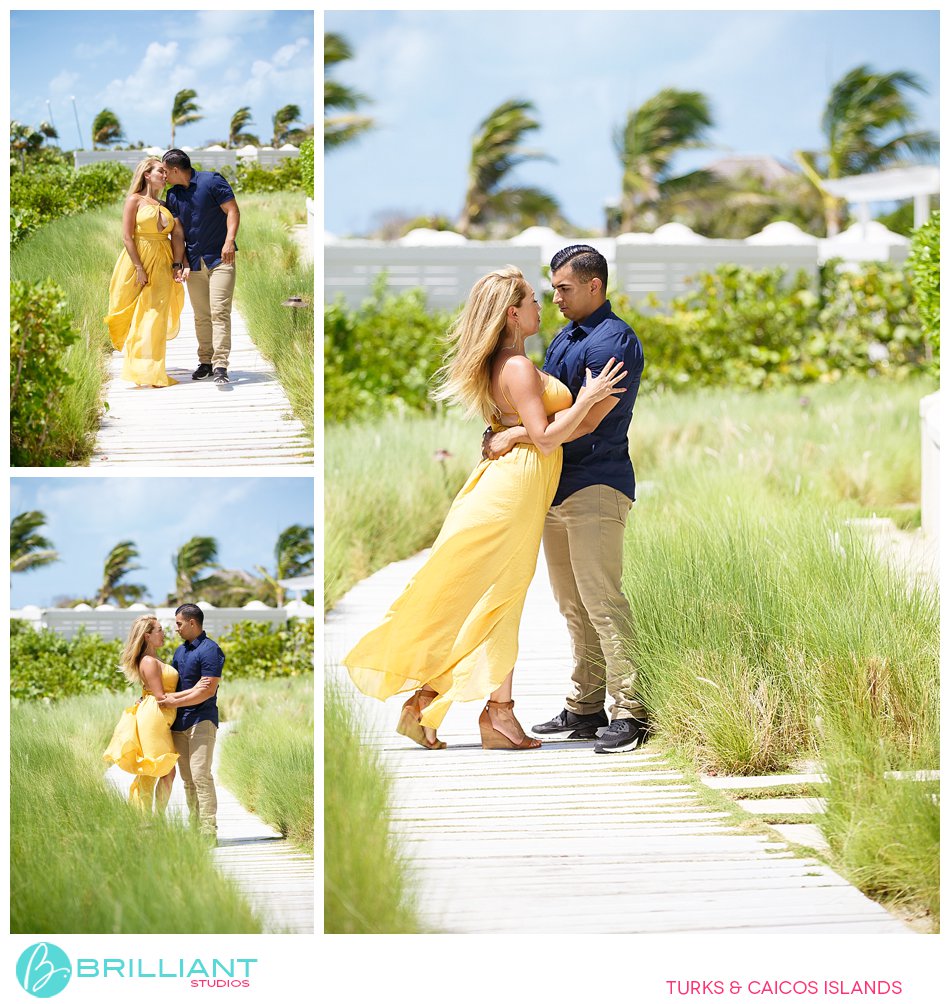 Engagement couple Turks and Caicos