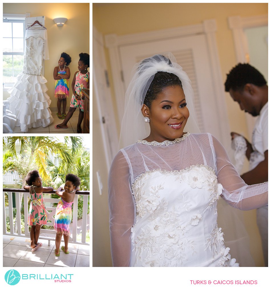bride Turks and Caicos Islands getting ready