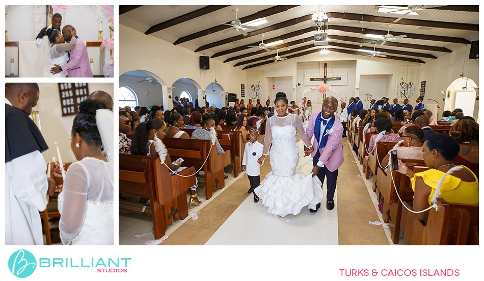 Turks and Caicos church wedding ceremony